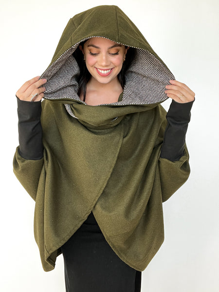 MOSSY WRAP JACKET– HANDS OF HARLOW