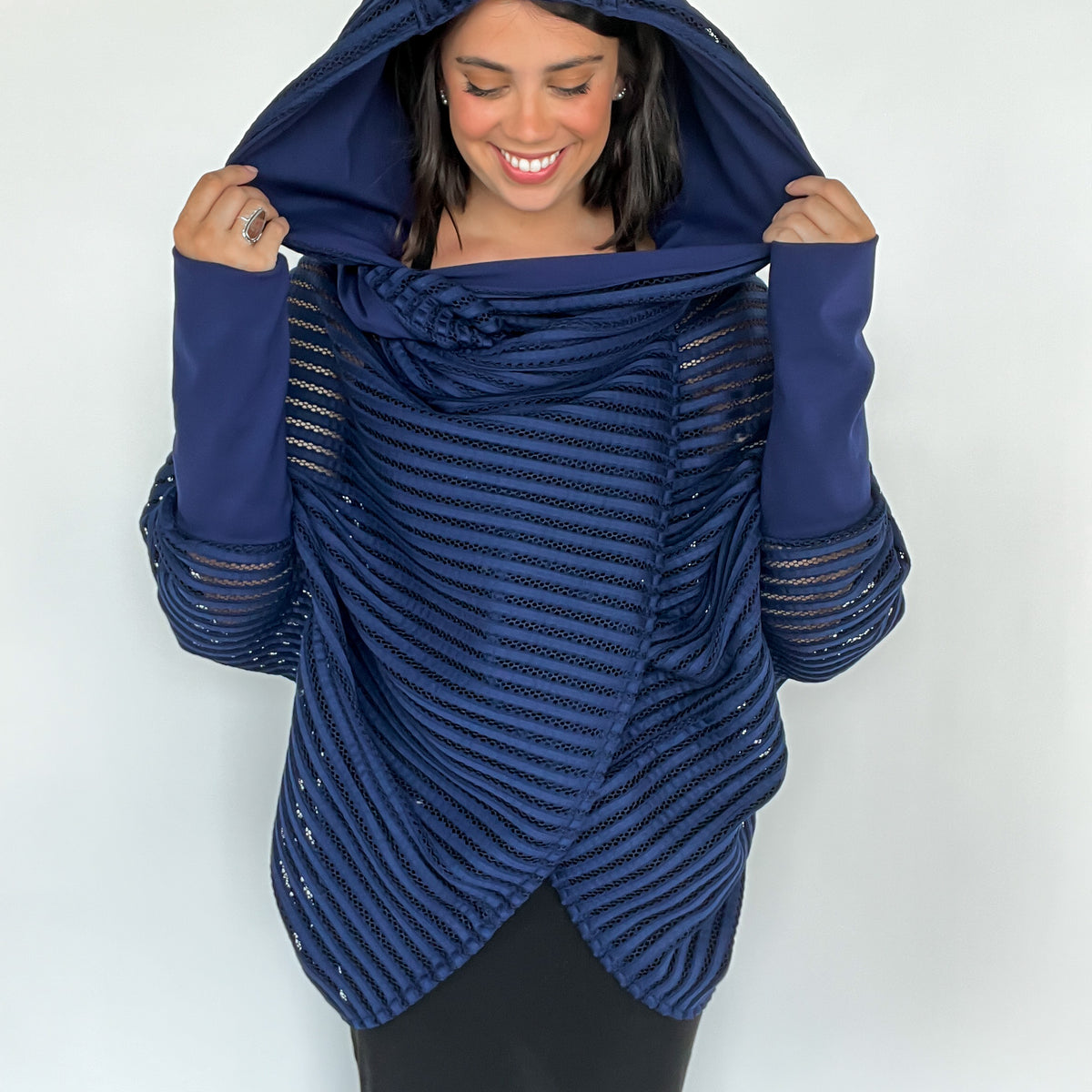 FINN Mesh Wrap Jacket– HANDS OF HARLOW